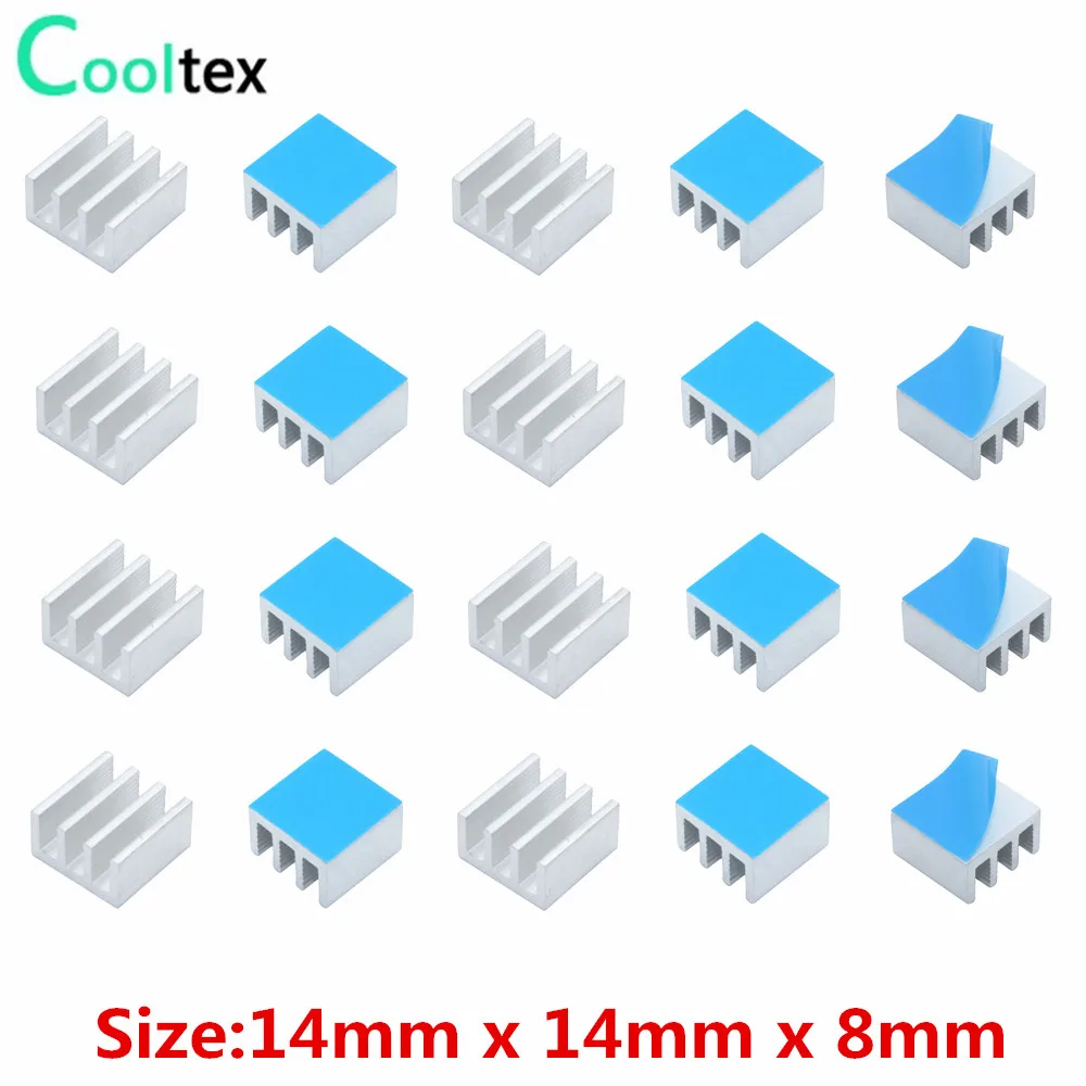 30 шт. алюминиевый радиатор для электронных чипов 14 х14х8 мм|Кулеры и системы