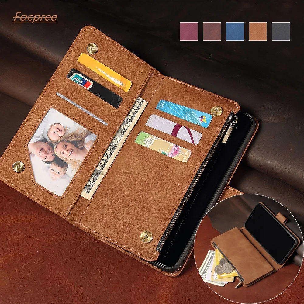 

Luxury Zipper Wallet Leather Case For Google Pixel 6 Pro 5A 4A 4 3A XL 3AXL 5G 4G Flip Card Slots Stand Holder Phone Bags Cover