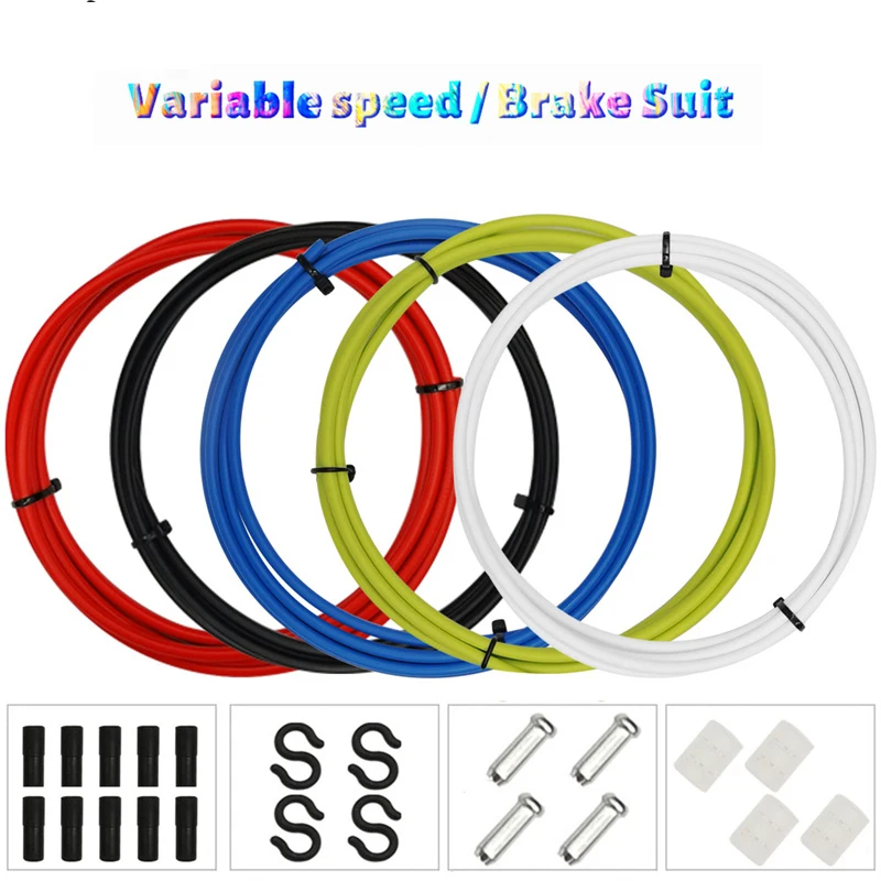

2.5m Wire for Bicycle Bike Shifters Derailleur Brake Cables Cable Tube 4mm/5mm Road Bike Shifter Wire Cap with Brake Accessories