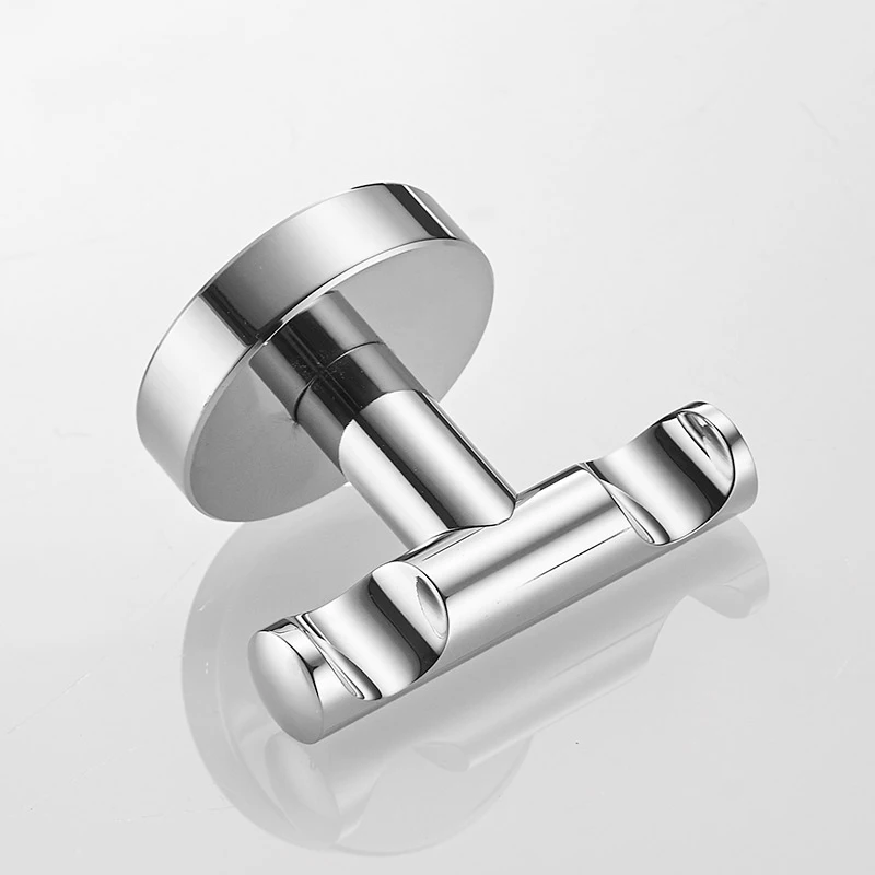 Хромированный полированный крючок для одежды из нержавеющей стали настенный