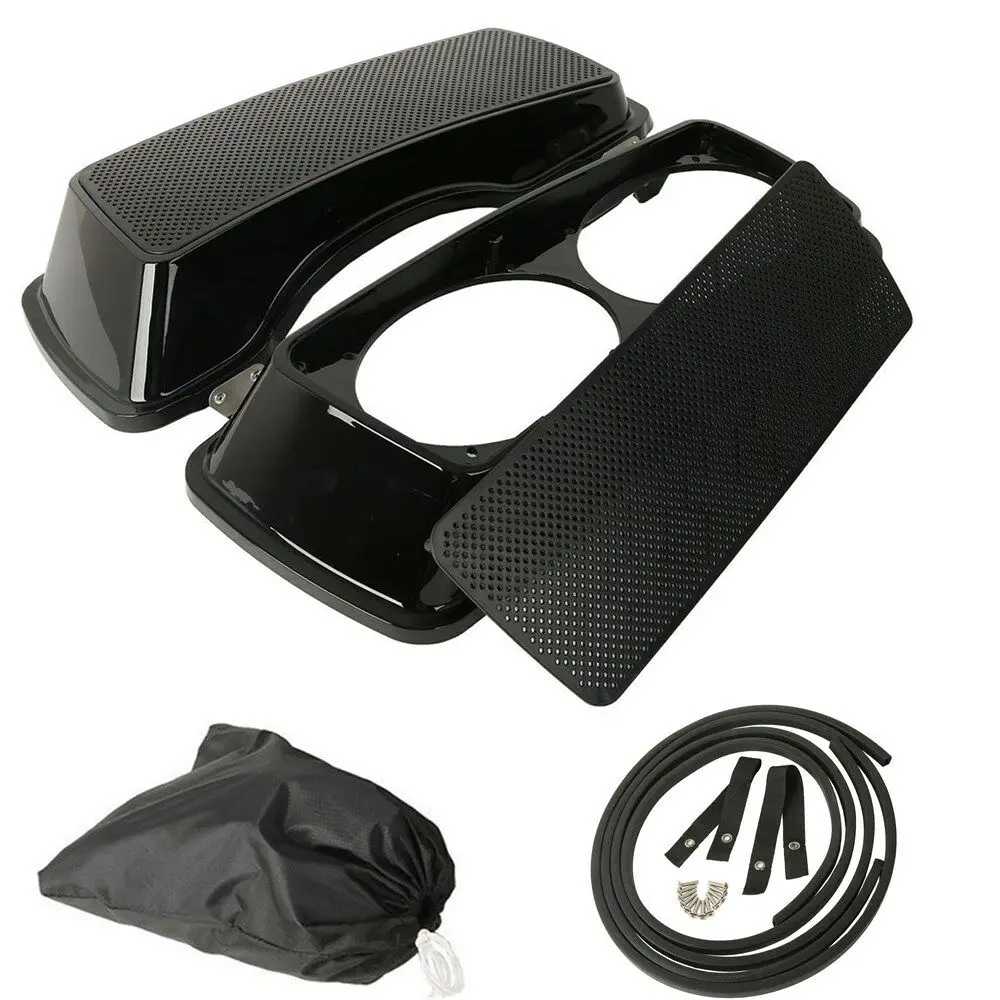 

Motorcycle 6x9" Speaker Lids For Harley Touring Saddlebag Road King Street Glide Electra Glide 1993-2013 2012 2011 2010