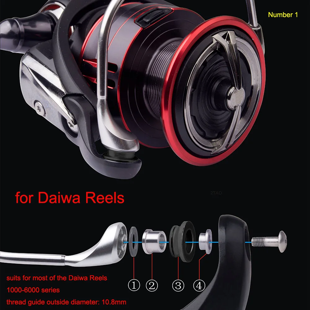BassLegend For Shimano Daiwa Reel Fishing SIC Line Thread Guide Roller And Ball Bearing For Spinner Reel