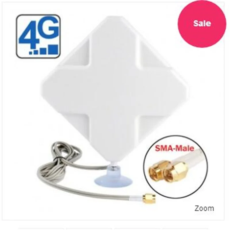 35dBi 4G Antenna  double SMA-male  Connector indoor  Antenna square Antenna for huawei B593 B890 B310 B315