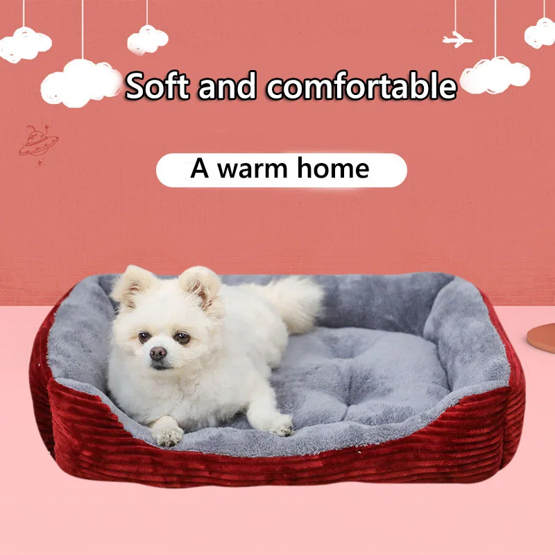 Кровать для домашнего питомца 2020 теплая постельное белье маленьких средних и