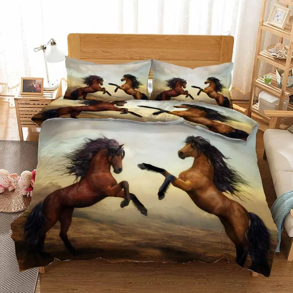 Тигр на закате дорога постельные принадлежности одеяло пододеяльник набор