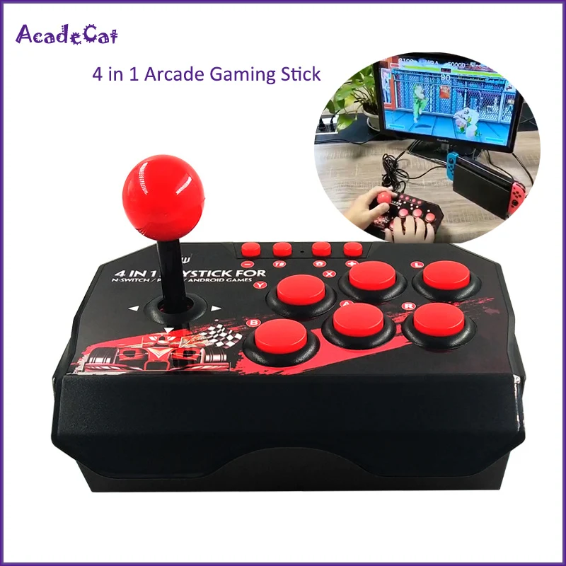 Бесплатная доставка аркадные файтинговые игры джойстик геймпад 4 в 1 игровая