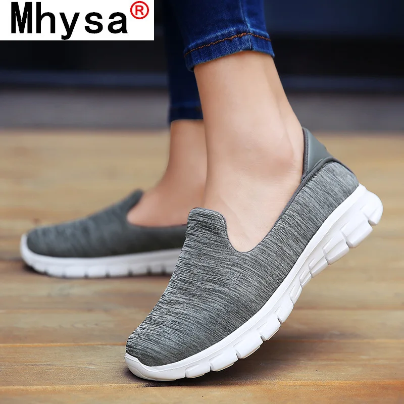 

2021 Fashion Women's Shoes Comfortable Breathable Mesh Casual Shoes Autumn Women's Solid Color Non-slip Lightweight Sneakers