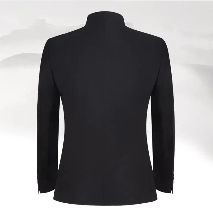 Новый стиль 2022 Мужская китайская туника с воротником костюм для жениха