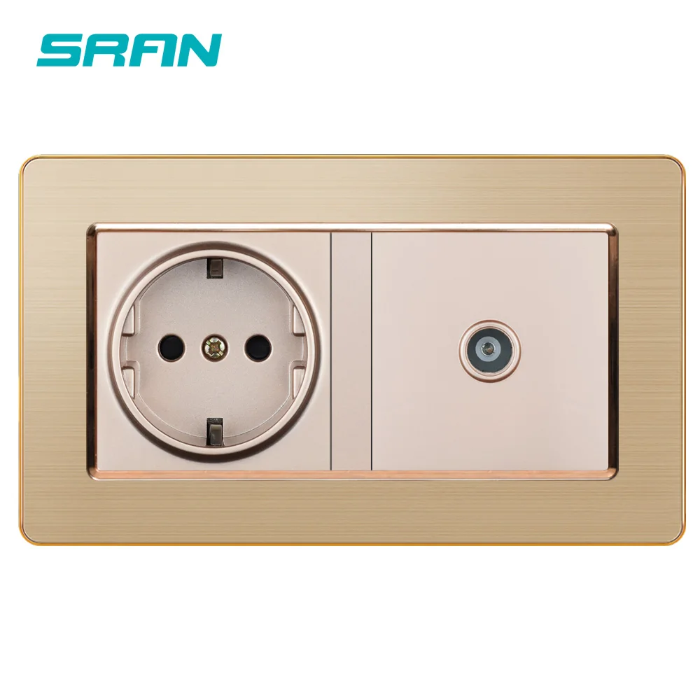 Евророзетка SRAN 16 А из нержавеющей стали|Электрические розетки| |