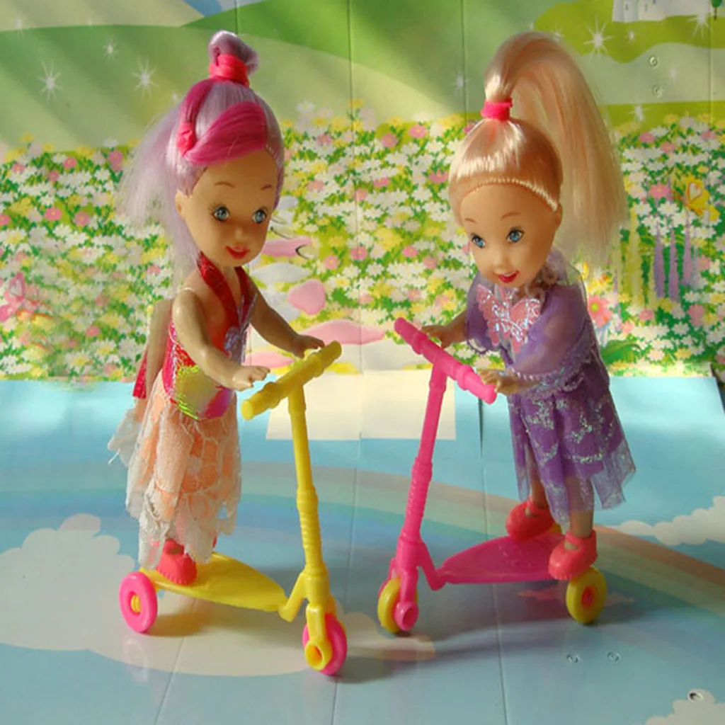 1/6 детская кровать-подставка + коляска игрушка для ролевых игр домик кукол