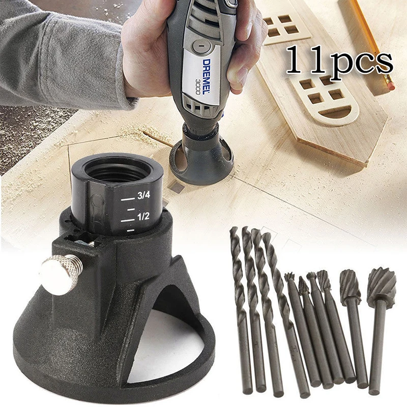 

HSS Routing Router Drill Bits Set Dremel Carbide Rotary Burrs Tools Wood Stone Metal Root Carving Milling Cutter