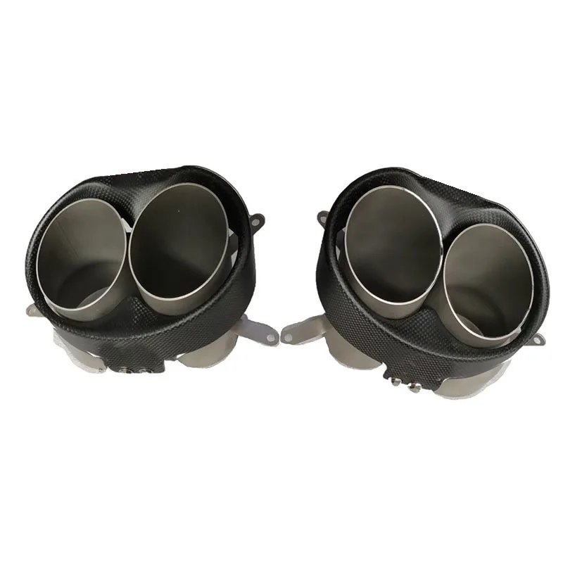 Наконечники для выхлопной трубы из углеродного волокна насадки Akrapovic Style RS7 RS6 RS5 RS4