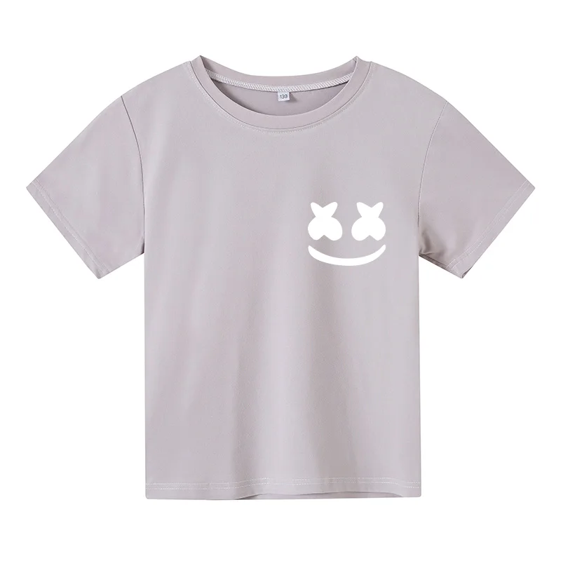 

Children's T-shirt Cute Smiley Print Short Sleeve T-shirt Girls Boys Girls Girls Kids Kids Shirts Children Toddler T-shirt Tops