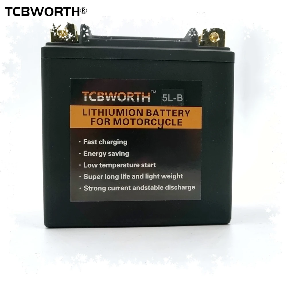 TCBWORTH 5L B BS 12V мотоциклов лития старта Батарея 3Ah CCA 180A скутер ионных вездеходы литий