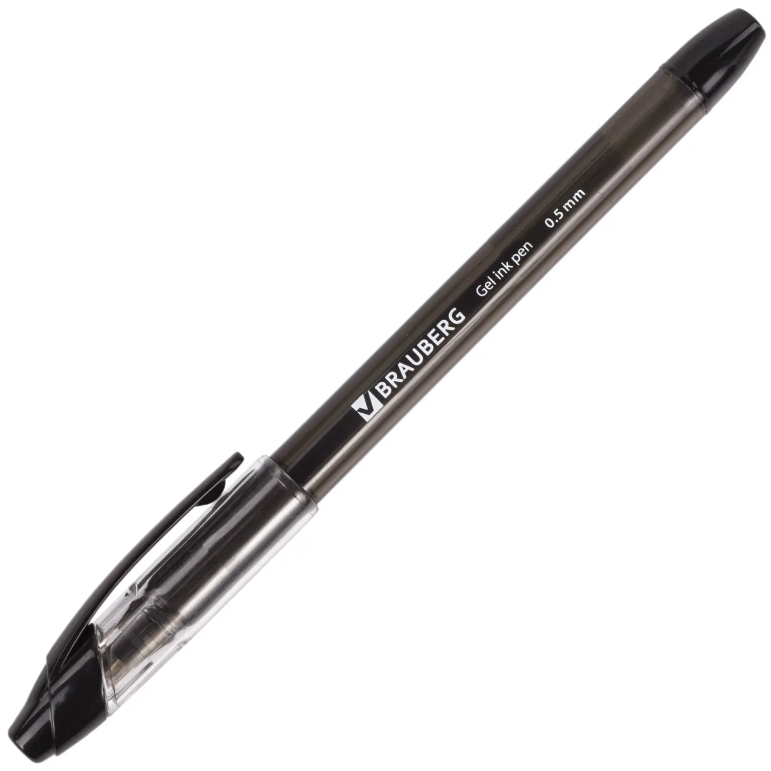 Gelery handle with Merper Brauberg &quotSamurai&quot Black Case Toned Knot 0 5 mm Line letter 0.35 141178 (6 pcs) | Канцтовары для