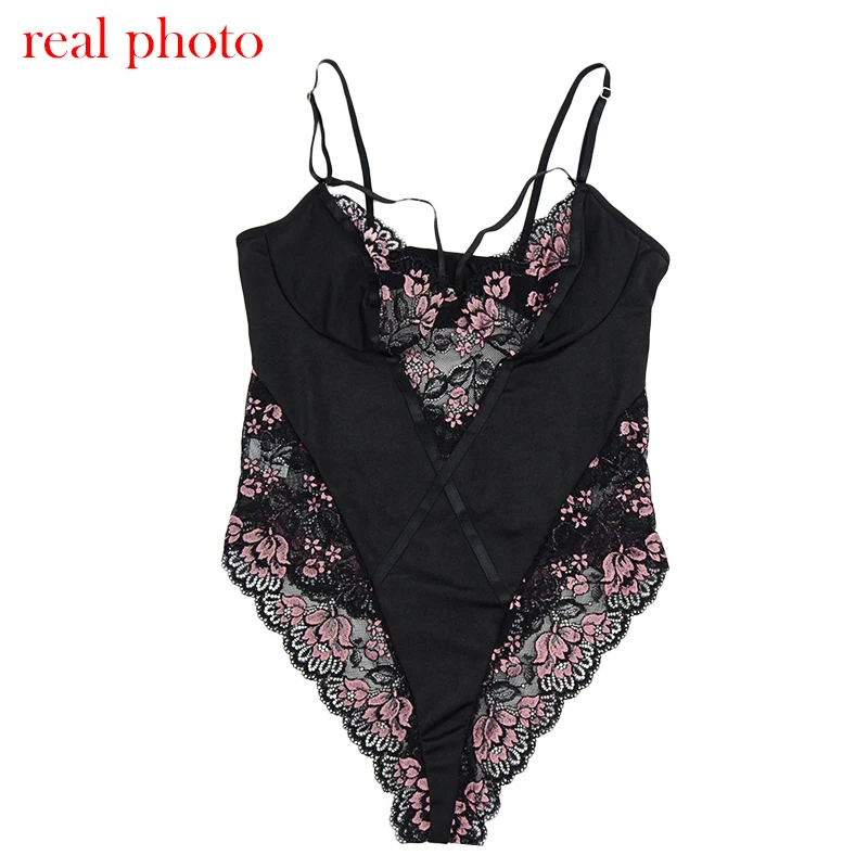 Ellolace Lace Bodysuit Women Sexy Body Backless Floral Embroidery Bodies For Women Body Suit Sleeveless Bodysuit For Sex