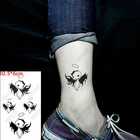 Водостойкая временная татуировка-наклейка маленькие крылья Ангела флэш-тату милое сердце на палец искусственная татуировка для боди-арта для женщин и мужчин