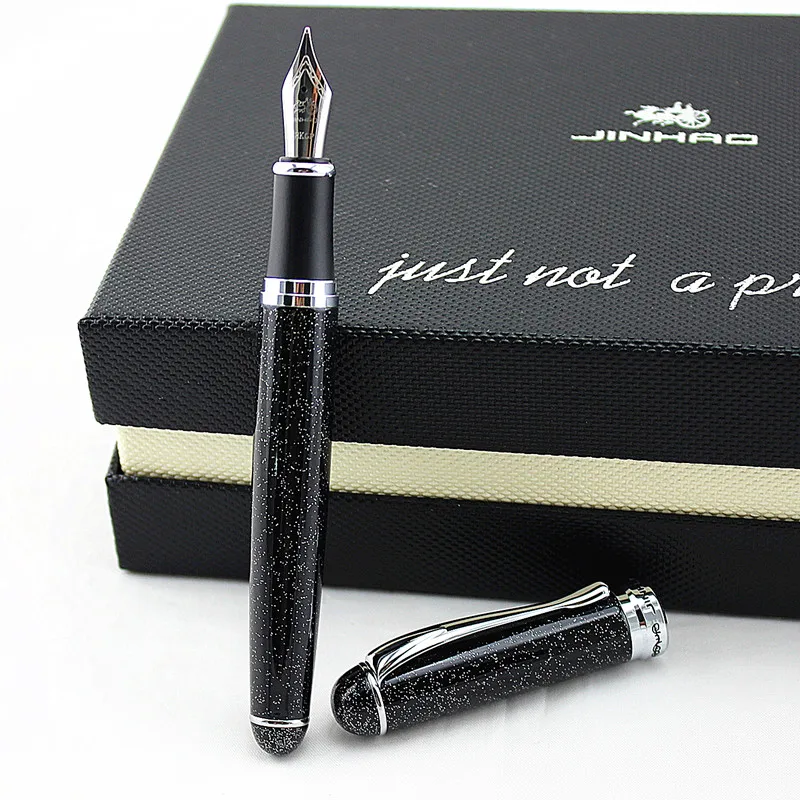 Перьевая ручка JINHAO X750 мерцающее песочное перо с широким основанием бесплатная