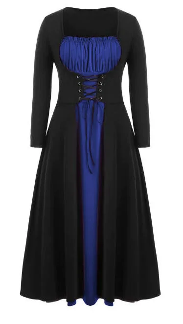 Женское платье с капюшоном среднего возраста эпохи Возрождения Хэллоуин охотник