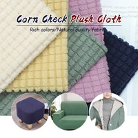 100160cm stretch plaid polar fleece fabric plush flannel fabric for sewing coat pajamas apparel sofa stool cover home textile