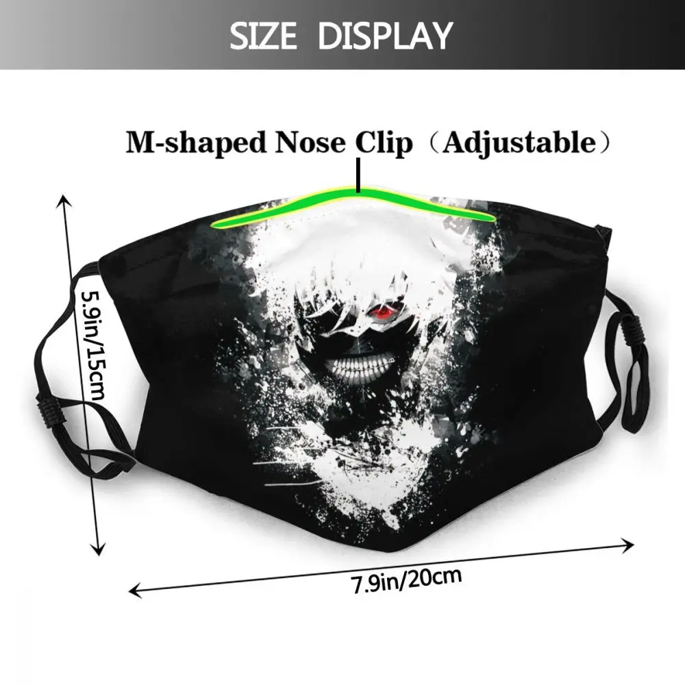 Маска-респиратор Токийский Гуль одноразовая маска против смога с фильтрами |