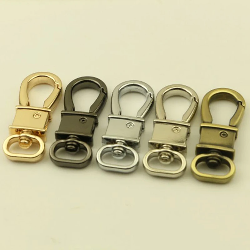 

1pcs Metal Snap Hook Fashion Trigger Lobster Clasp Clip for DIY Leather Craft Tiny Pet Leash Bag Strap Webbing Keychain Hook