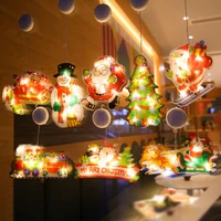 battery operated string lights led christmas holiday lighting decoration santa claus reindeer wedding gift home hanging lamp