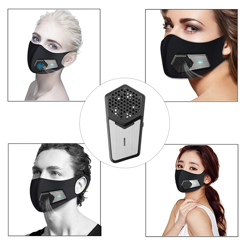 

Умная электрическая маска для лица, веер для подачи воздуха, 650 мА · ч, для езды на велосипеде, бега, Weeding, занятий спортом на открытом воздухе