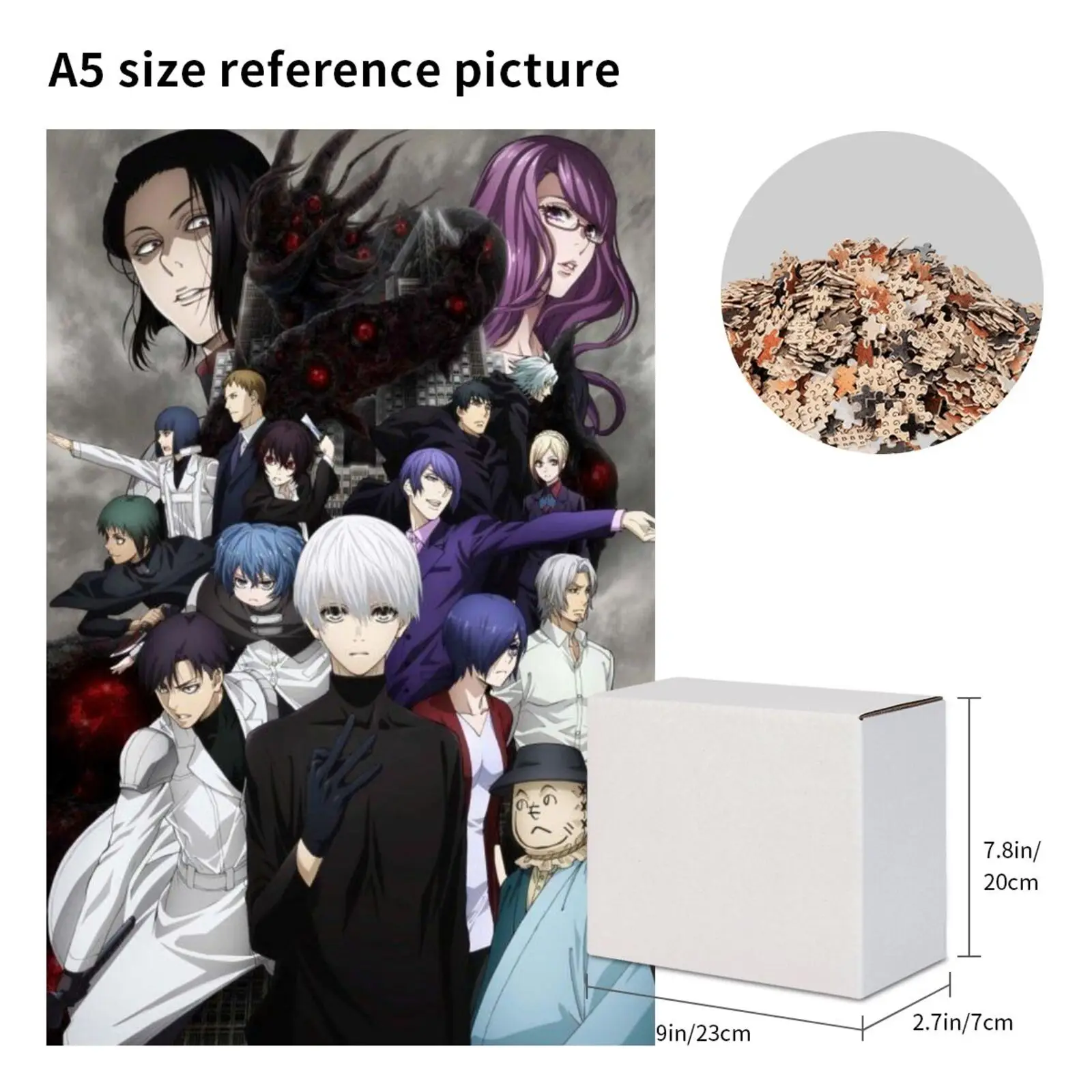 

Anime Tokyo Ghoul Scene Pattern 300 500 1000 PCS Wood Jigsaw Puzzle Toy Wall Decor Picture Family Parent Child Games_hj04