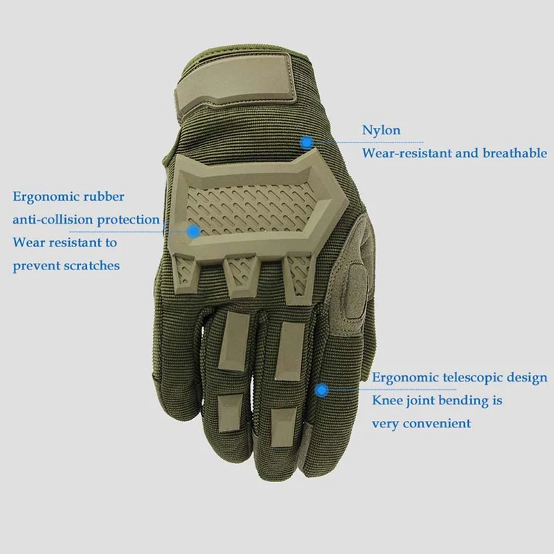 

2019 Touch Screen Tactical gloves Forces Antiskid Hiking Cycling Full Finger Gym Gloves Military gloves Men Army