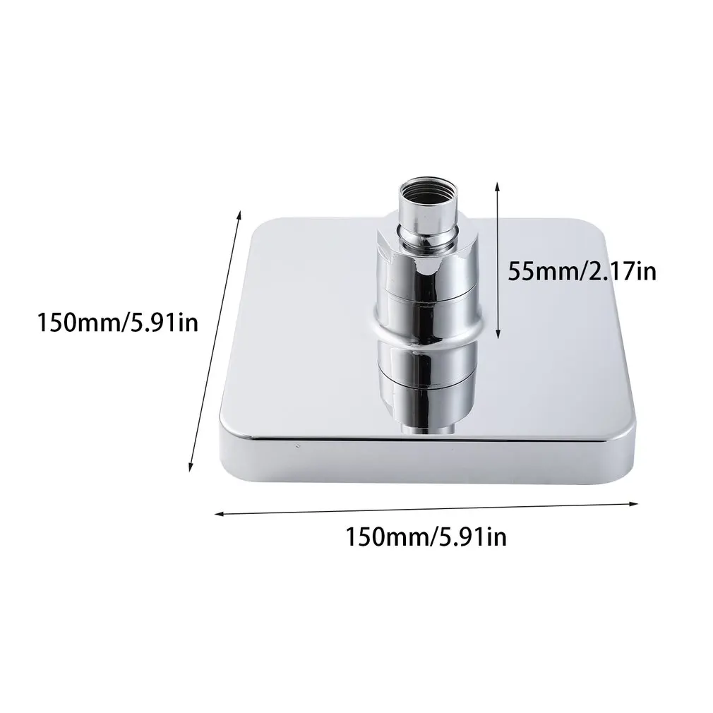 

LED Shower Head Bathroom Multiple Colors Change Temperature Sensor Round And Square Shower