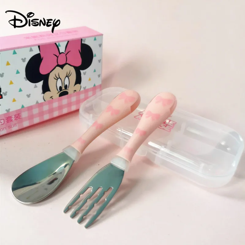Набор столовых приборов из нержавеющей стали disney для младенцев вилка ложка набор