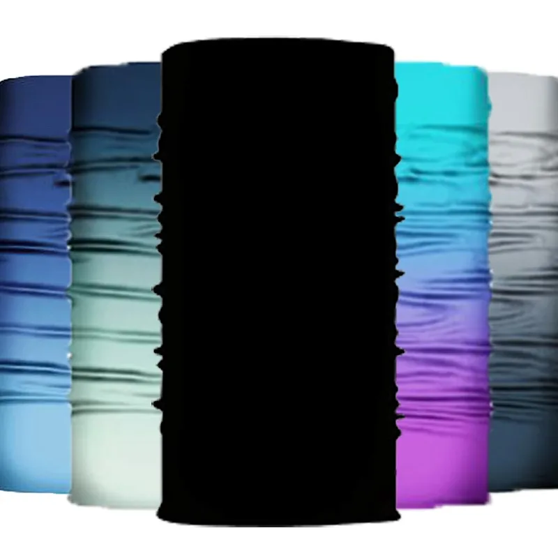 Твердая цветная бандана высокая эластичная бесшовная буфами гетры повязка на