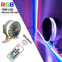 Remote Control RGB LED Window Sill Light 360 Degree Ray Waterproof IP67 Wall Lamp Decor For Door Frame Wall KTV Bar