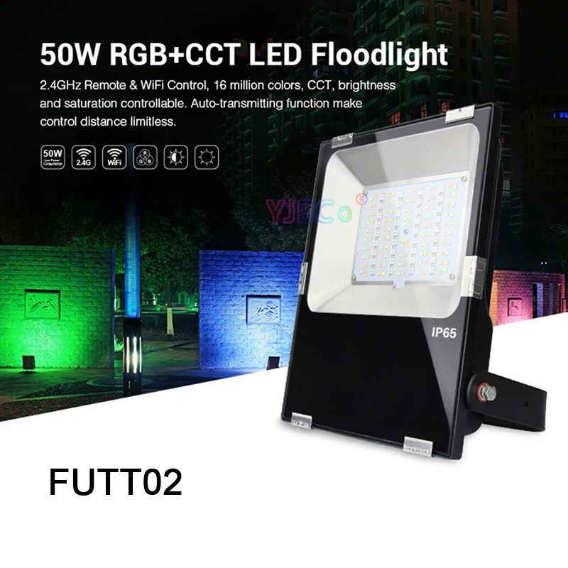 Светодиодный прожектор Miboxer 50 Вт RGB + CCT FUTT02 водонепроницаемый IP65 светодиодный