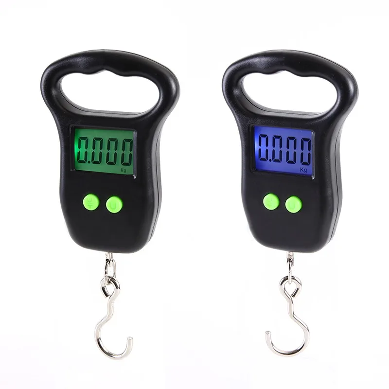 

Portable Digital Luggage Scale Pocket Weighing Scale with Hanging Handle Hook 110lb/50kg Electronic Portable Luggage Scale