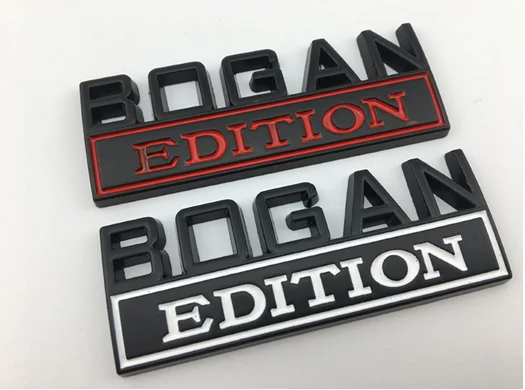 

3D Black Metal BOGAN EDITION Emblem Auto Trunk Fender Badge Decals Stickers Car Accessories