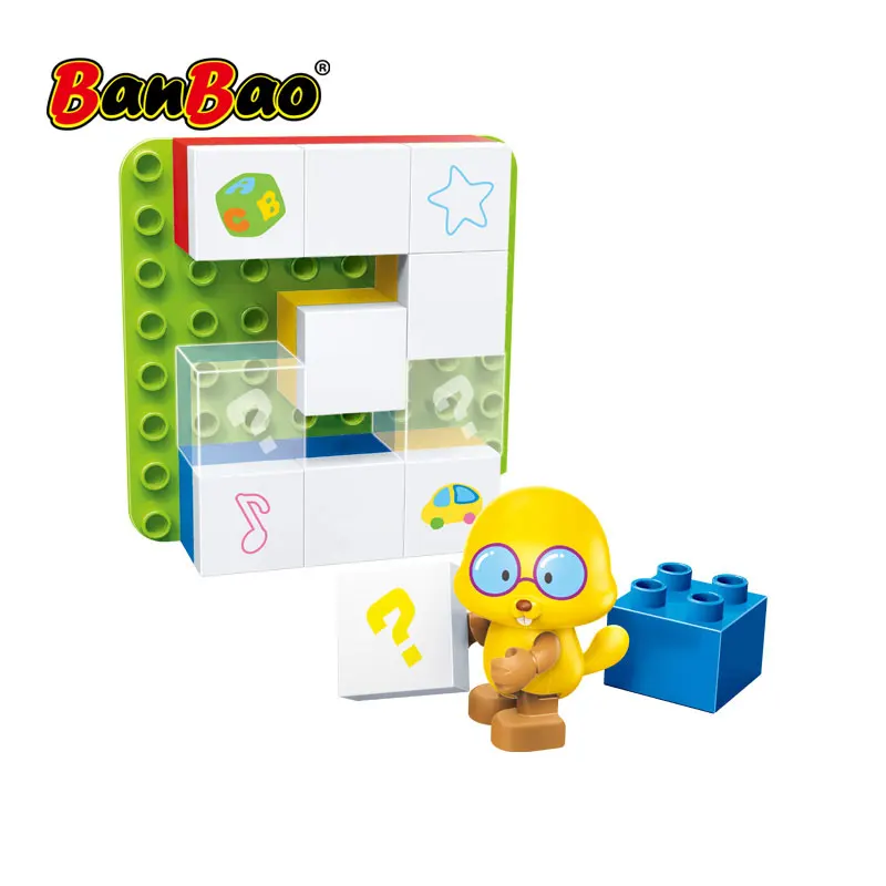 Banbao волшебный город цифровые игрушки строительные блоки для детей Обучающие