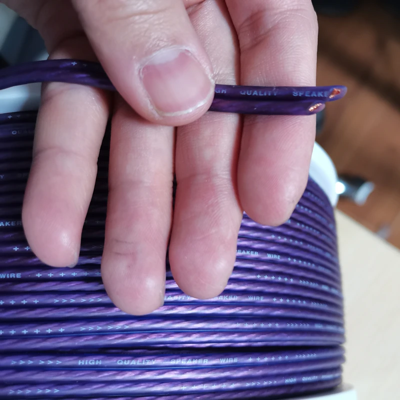 Автомобильный аудиокабель из чистой меди Hi Fi кабель для динамиков OFC 14GA 16GA 18GA