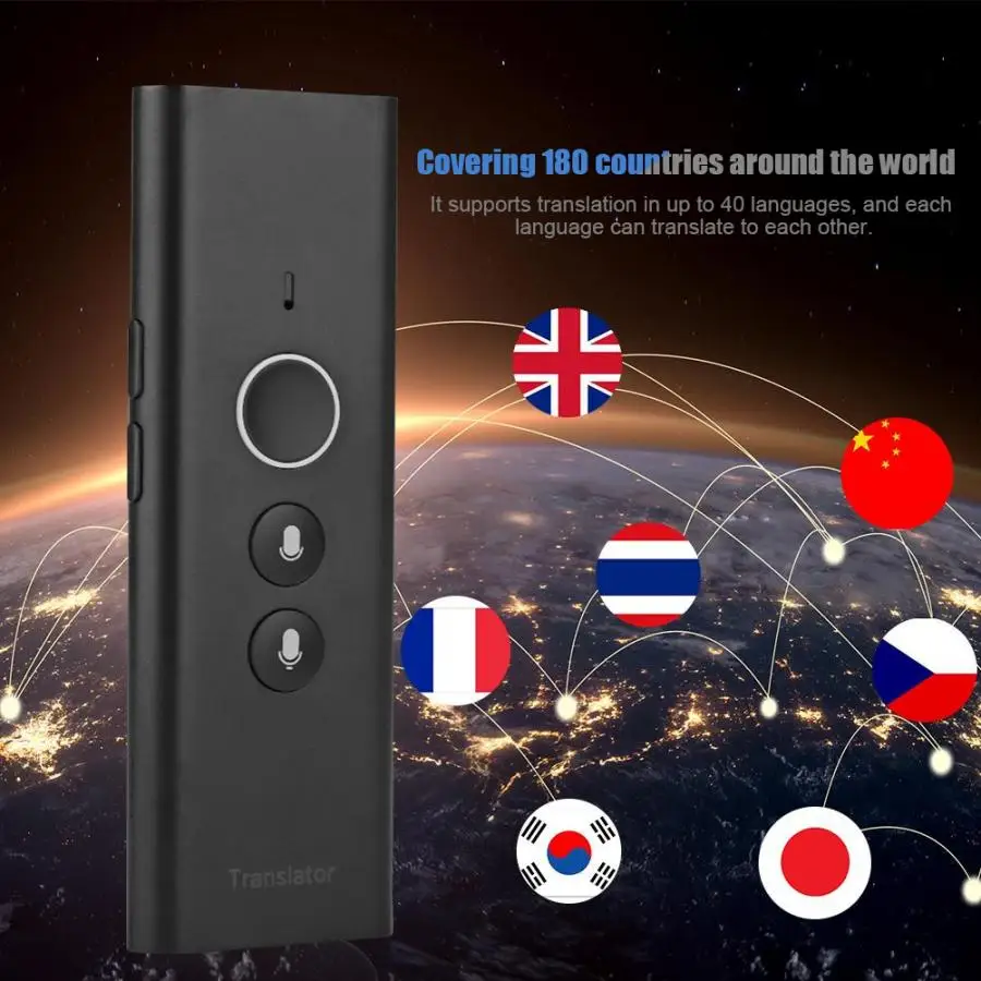 Mini traductor de voz одновременная ручная интеллектуальная машина для перевода 40 языков для IOS/Android Phone