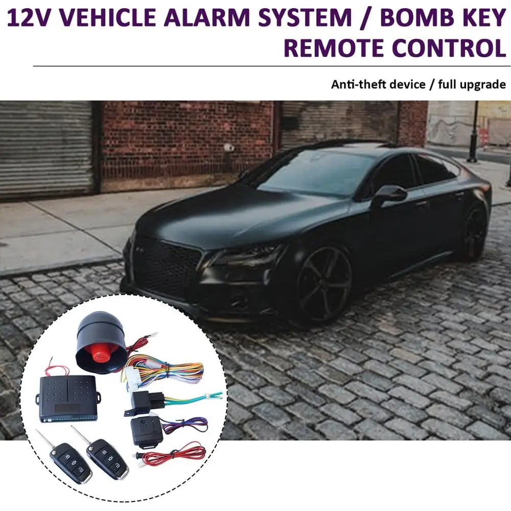 

Car Alarm Remote Control Alarm Set Automatic Open Window Lift Box Control Lock One-way Vehicle System Alarm