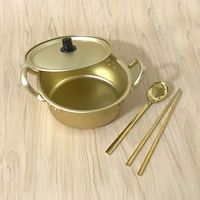 gold cooking pots fast food noodles pot cooking pot small kitchen saucepan kitchenware cookware sets aluminum kitchen pans