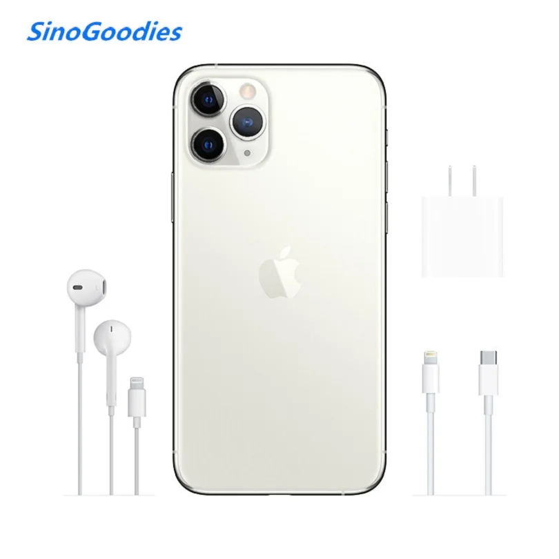 Новая китайская версия, две Sim карты, iPhone 11 pro 5,8 дюймов OLED Дисплей 4 аппарат не привязан к оператору сотовой связи комплексный широкополосный канал передачи данных камеры смартфона 64/256/512 ГБ Встроенная память A13