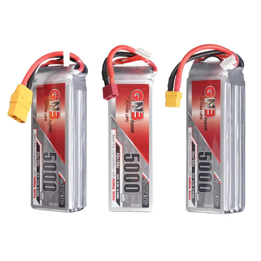 

Gaoneng GNB 14,8 V 5000mAh 40C 4S LiPo батарея для FPV Racing Drone RC Quadcopter XT60/XT90/T Plug аксессуары запасные части