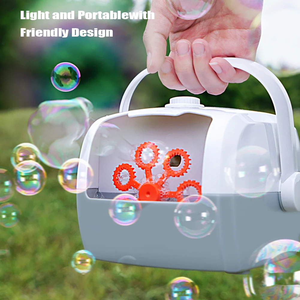 

Automatic Bubble Machine Funny Blower Maker Portable Kids Baby Electric Outdoor Summer Party Toys Children Gift