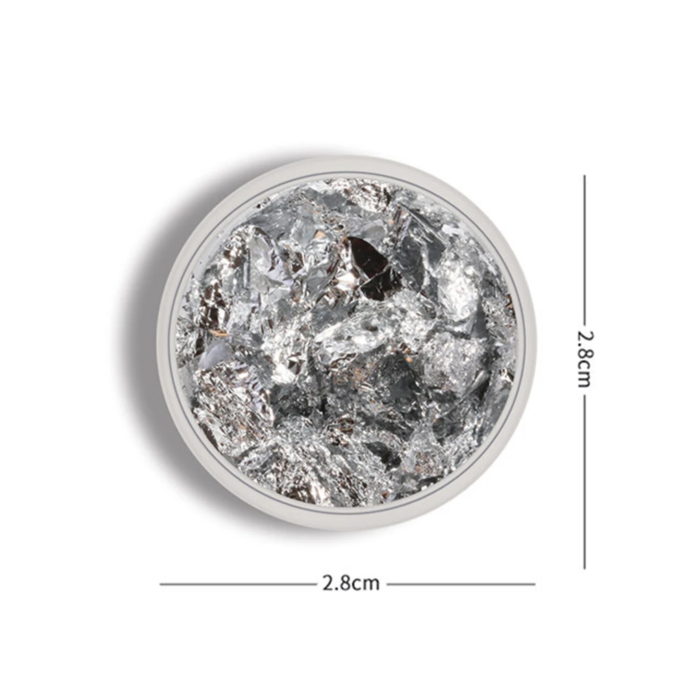 

Gold Silver Glitter Aluminum Foil Paper DIY Magic Effect Sticker Sequins Nail Gel Polish Nail Art Decorations Manicure