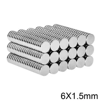 501002005001000pcs 6x1 5 strong magnetic magnet 6mm x 1 5mm permanent neodymium magnets 6x1 5mm small round magnet 61 5 mm