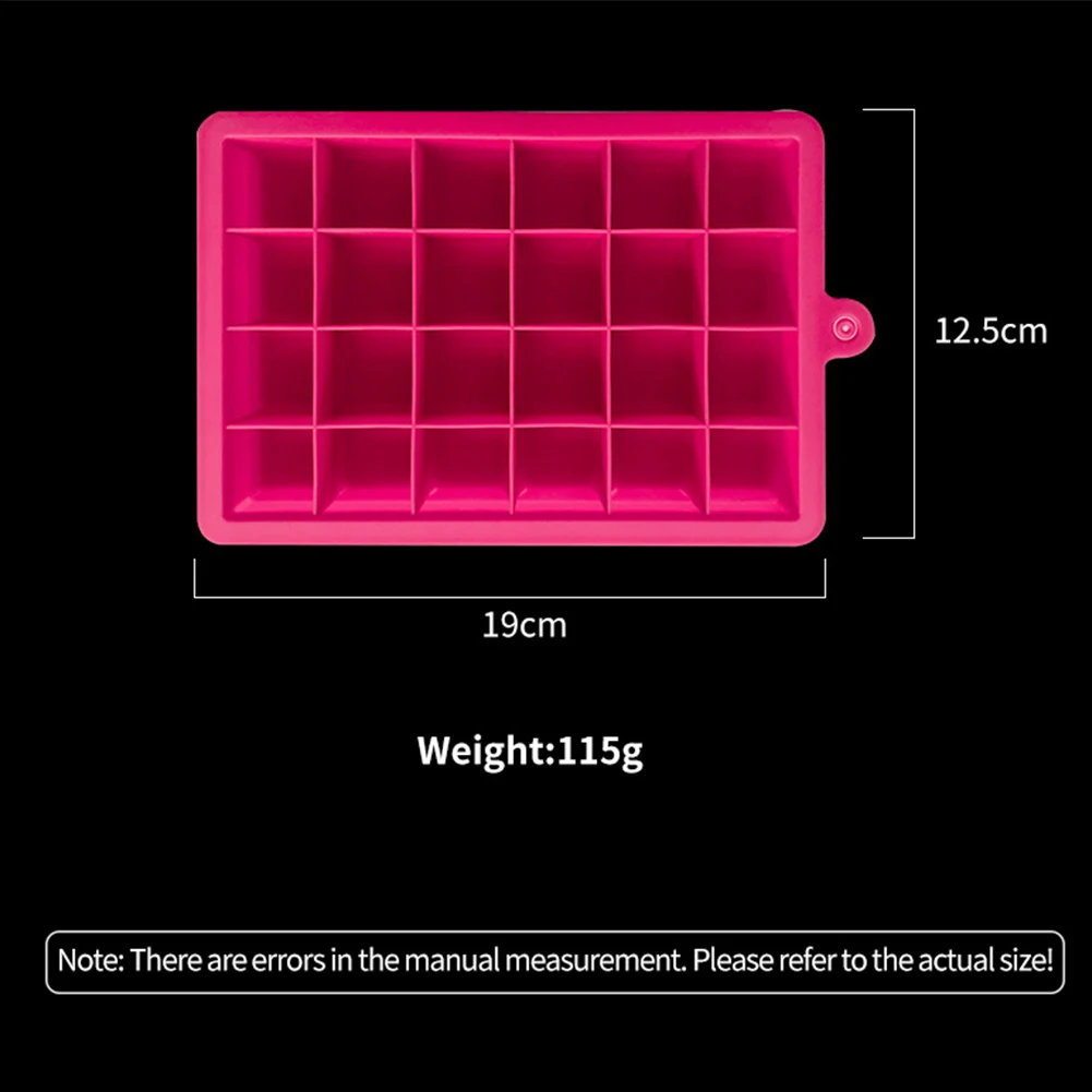 24 силиконовые подносы для кубиков льда с крышкой форма из пищевого силикона