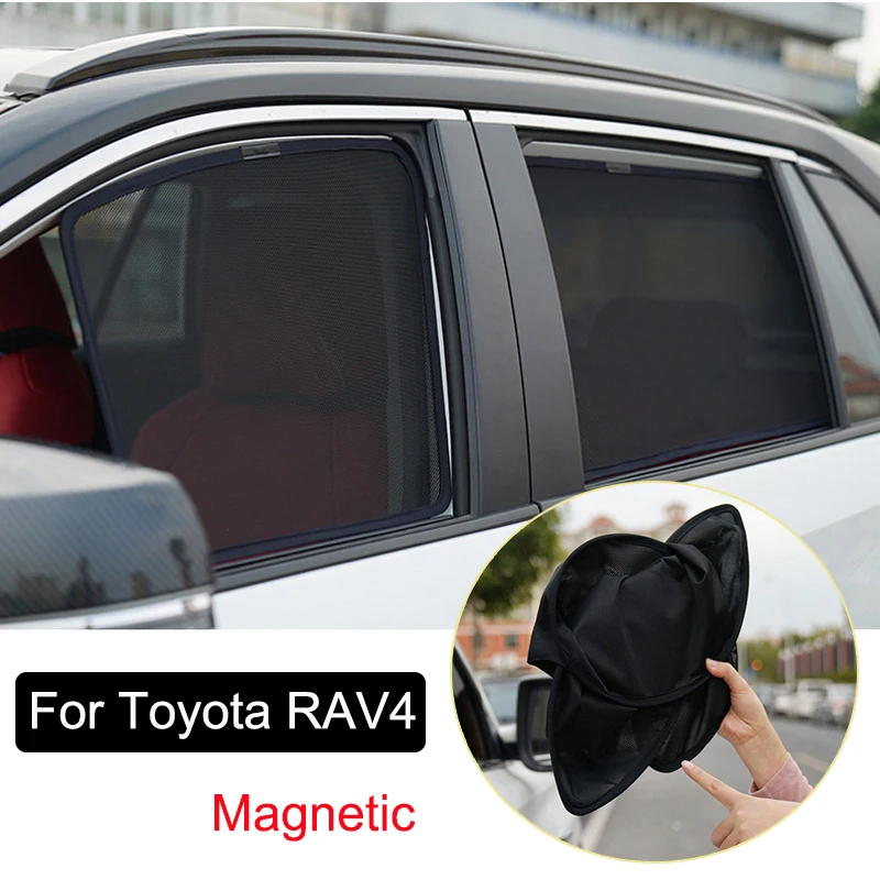 

Magnetic Side Window Sunshade For Toyota RAV4 2021 2022 2023 Car Sun Shade Curtain Visor Shield Sunscreen Insulation Accessories