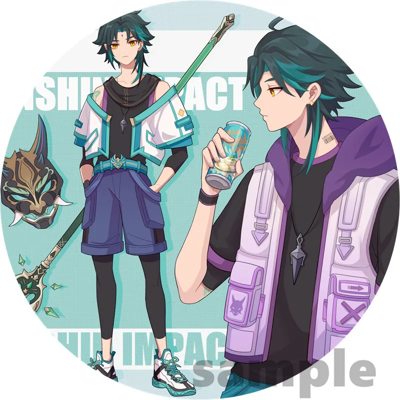 Online Game Anime Genshin Impact Brooch Boys Girls Cosplay Badges For Clothes Backpack Decoration Pin Jewelry